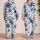 Vintage Tropical Palm Resort Motif For Warm Nights And Vacation Getaways For Men Satin Pajamas Set - 2