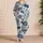 Vintage Tropical Palm Resort Lounge Set For Warm Weather Vacation Relaxation For Teens Satin Pajamas Set - 4