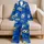Bold Soccer Ball Cobalt Loungewear for Teen Athletes and Weekend Downtime at Home Satin Pajamas Set - 5