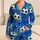 Bold Soccer Ball Cobalt Loungewear for Teen Athletes and Weekend Downtime at Home Satin Pajamas Set - 1