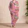Bubblegum Pink Candy Dessert Bedtime Set With Sweet Treat Motifs For Teens And Women Satin Pajamas Set - 4