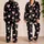 Blush Heart Motif for Cozy Nights, Valentine Gifts, Women Satin Pajamas Set - 2