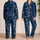 Teen Skate Arcade Lounge Outfit For Retro Gamer Night Sessions, Navy Cyan Street Style Satin Pajamas Set - 2