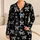 Black Bow And Heart Motif For Cozy Nights, French Retro Home Style, Gift Giving Satin Pajamas Set - 1