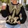 Full Skeleton Bones Halloween Costume Look for Spooky October Parties and Night Events All-over Print Knitted Sweater - 5