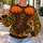Orange Pumpkin Corset Halloween Party Look for Spooky Seasonal Costume Celebrations All-over Print Knitted Sweater - 5
