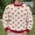 Crimson Ribbon Bows on Ivory for Cozy Autumn Outfits and Gift Giving All-over Print Knitted Sweater - 6