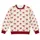 Crimson Ribbon Bows on Ivory for Cozy Autumn Outfits and Gift Giving All-over Print Knitted Sweater - 4