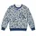 Indigo Blue Botanical Florals for Cozy Autumn Outings and Everyday Cottage Style All-over Print Knitted Sweater - 4