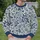 Indigo Blue Botanical Florals for Cozy Autumn Outings and Everyday Cottage Style All-over Print Knitted Sweater - 6