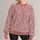 Dusty Rose Ivory Botanical Florals for Romantic Autumn Outings and Cozy Days All-over Print Knitted Sweater - 1