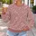 Dusty Rose Ivory Botanical Florals for Romantic Autumn Outings and Cozy Days All-over Print Knitted Sweater - 5