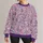 Lavender Floral Paisley Motifs for Cozy Autumn Outings and Colorful Everyday Style All-over Print Knitted Sweater - 1