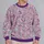 Lavender Floral Paisley Motifs for Cozy Autumn Outings and Colorful Everyday Style All-over Print Knitted Sweater - 2