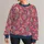 Raspberry Paisley Floral Motifs for Colorful Everyday Style and Artful Outings All-over Print Knitted Sweater - 1