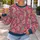 Raspberry Paisley Floral Motifs for Colorful Everyday Style and Artful Outings All-over Print Knitted Sweater - 5