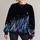Colorful Starlit Christmas Tree Scene for Festive Winter Celebrations and Holiday Nights All-over Print Knitted Sweater - 1