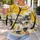 Abstract Tree Landscape with Colorful Travelers for Creative Autumn City Outings All-over Print Knitted Sweater - 5