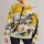 Abstract Tree Landscape with Colorful Travelers for Creative Autumn City Outings All-over Print Knitted Sweater - 1