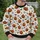 Pumpkin Bat Spiderweb Halloween Motifs for Spooky Autumn Celebrations All-over Print Knitted Sweater - 6