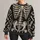 Ivory Skeleton Bones on Charcoal for Halloween Nights and Alternative Style All-over Print Knitted Sweater - 1