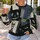 Patchwork Black Cats And Halloween Faces For Cozy Autumn Nights And Spooky Season Style All-over Print Knitted Sweater - 5