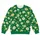 Emerald Green Wildflower Blooms for Garden Walks and Relaxed Everyday Style All-over Print Knitted Sweater - 4