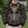 Ivory Floral Sugar Skull With Purple Roses for Halloween Parties and Autumn Celebrations All-over Print Knitted Sweater - 6