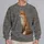 Russet Fox in Snowy Gray Woodland for Cozy Autumn Nature Lovers All-over Print Knitted Sweater - 2