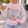 Nana Easter Bunnies and Colorful Eggs for Springtime Family Celebrations and Brunch All-over Print Knitted Sweater - 5