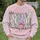 Nana Easter Bunnies and Colorful Eggs for Springtime Family Celebrations and Brunch All-over Print Knitted Sweater - 6
