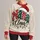 Nana Claus Christmas Lettering for Holiday Celebrations and Grandma Family Gatherings All-over Print Knitted Sweater - 1