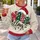 Nana Claus Christmas Lettering for Holiday Celebrations and Grandma Family Gatherings All-over Print Knitted Sweater - 5