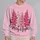 Pink Christmas Trees for Merry Holiday Celebrations and Cheerful Seasonal Gatherings All-over Print Knitted Sweater - 2