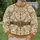 Ivory Gold Angel Wings and Feathered Costume for Christmas Holiday Parties All-over Print Knitted Sweater - 6