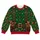 Elf Toymaker Belt and Teddy Bear Gifts for Christmas Parties and Festive Holiday Gatherings All-over Print Knitted Sweater - 4