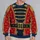 Toy Soldier Uniform with Gold Braiding for Christmas Parties and Holiday Celebrations All-over Print Knitted Sweater - 2
