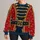 Toy Soldier Uniform with Gold Braiding for Christmas Parties and Holiday Celebrations All-over Print Knitted Sweater - 1