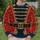Toy Soldier Uniform with Gold Braiding for Christmas Parties and Holiday Celebrations All-over Print Knitted Sweater - 6