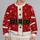 Red Santa Suit With Faux Fur Trim for Christmas Parties and Holiday Celebrations All-over Print Knitted Sweater - 2