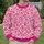 Rose Pink Animal Spots for Bright Everyday Style and Spring Outings All-over Print Knitted Sweater - 6