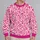 Rose Pink Animal Spots for Bright Everyday Style and Spring Outings All-over Print Knitted Sweater - 2
