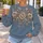 Vintage Baroque Florals for Elegant Autumn Outings and Everyday Bohemian Style for Women All-over Print Knitted Sweater - 5