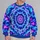 Blue Violet Mandala Tie-Dye for Bohemian Spring and Autumn Everyday Style for Women All-over Print Knitted Sweater - 2