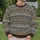 Teal And Taupe Nordic Geometric Motifs For Cozy Autumn Weekends And Everyday Wear All-over Print Knitted Sweater - 6