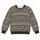 Teal And Taupe Nordic Geometric Motifs For Cozy Autumn Weekends And Everyday Wear All-over Print Knitted Sweater - 4