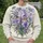 Lavender Iris Bouquet for Spring Garden Days and Soft Everyday Elegance All-over Print Knitted Sweater - 6