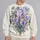 Lavender Iris Bouquet for Spring Garden Days and Soft Everyday Elegance All-over Print Knitted Sweater - 2