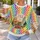 Italian Landmark Journey for Colorful European Getaways and Everyday Travel Enthusiasts All-over Print Knitted Sweater - 5