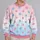 Pink And Blue Polka Dots For Cheerful Spring Outings And Relaxed Everyday Style Looks All-over Print Knitted Sweater - 2